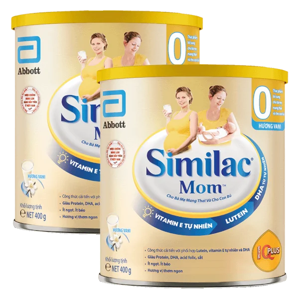 Combo 2 Similac Mom Hương Vani, 400g *Giao bao bì ngẫu nhiên