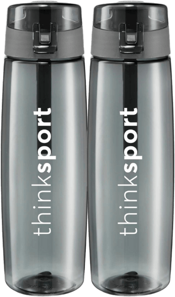 Combo 2 Bình nước thể thao Kita Active 700ml (INC, Ghi đậm)