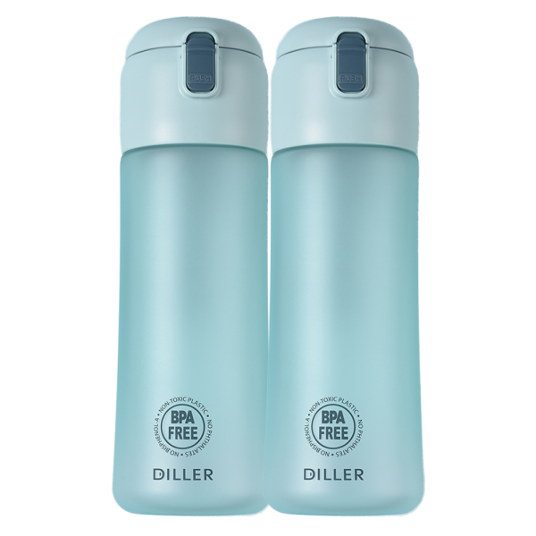 Combo 2 Bình tritan lớn Diller BPA free 650ml- Xanh ngọc