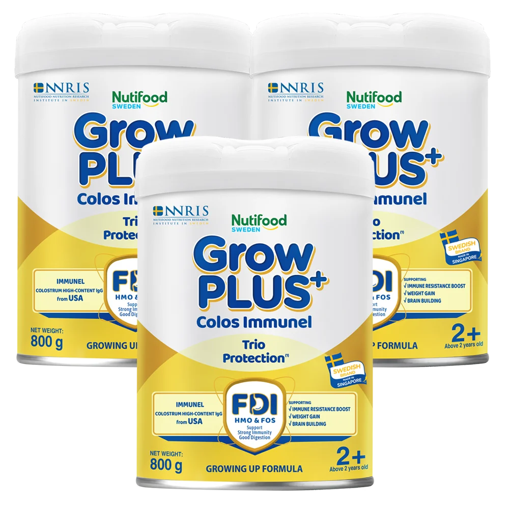 Combo 3 Sản phẩm dinh dưỡng công thức GrowPLUS+ Colos Immunel 2+, 800g ( trên 2 tuổi)
