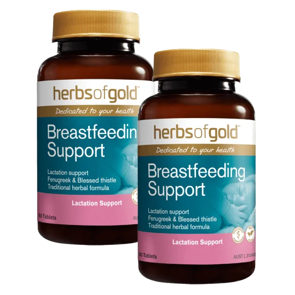 Combo 2 Viên uống lợi sữa từ thảo dược Herbs of Gold Breastfeeding Support