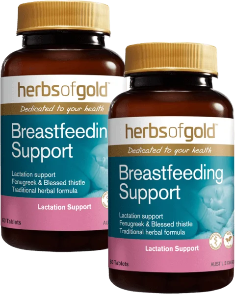 Combo 2 Viên uống lợi sữa từ thảo dược Herbs of Gold Breastfeeding Support