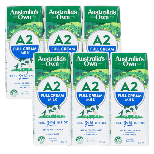 Combo 2 Sữa tươi tiệt trùng nguyên kem Australia's Own A2 Lốc 3x200ml