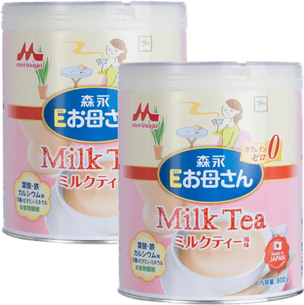 Combo 2 Sữa bầu Morinaga E-Okasan hương trà sữa 800g