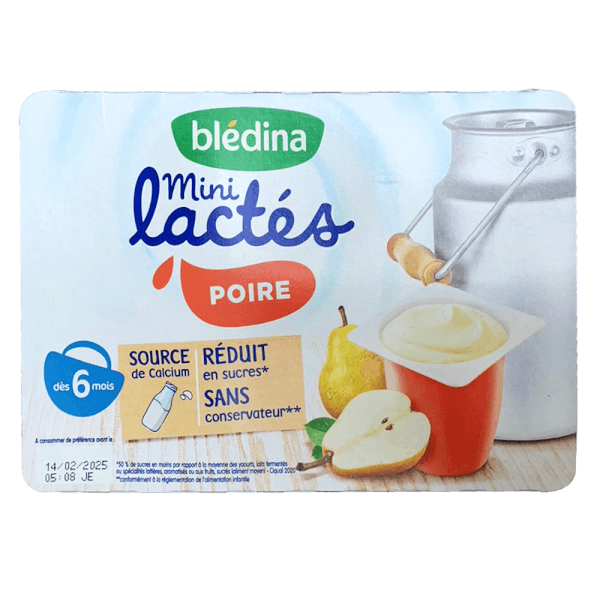 Sữa chua Bledina mini lactes vị lê