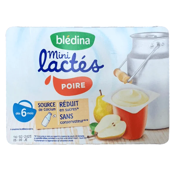 Combo 2 Sữa chua Bledina mini lactes vị lê