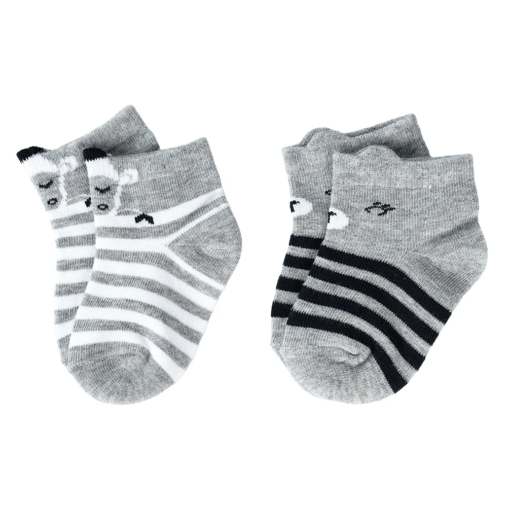 Set 2 đôi vớ sợi tre bé trai Animo XVV0524007 (6-12M,Nhiều màu)