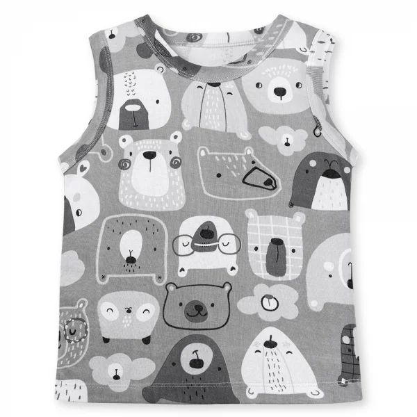 Set 2 áo bé trai sát nách Animo Easy HN0724007 (1-4Y,Nhiều màu)