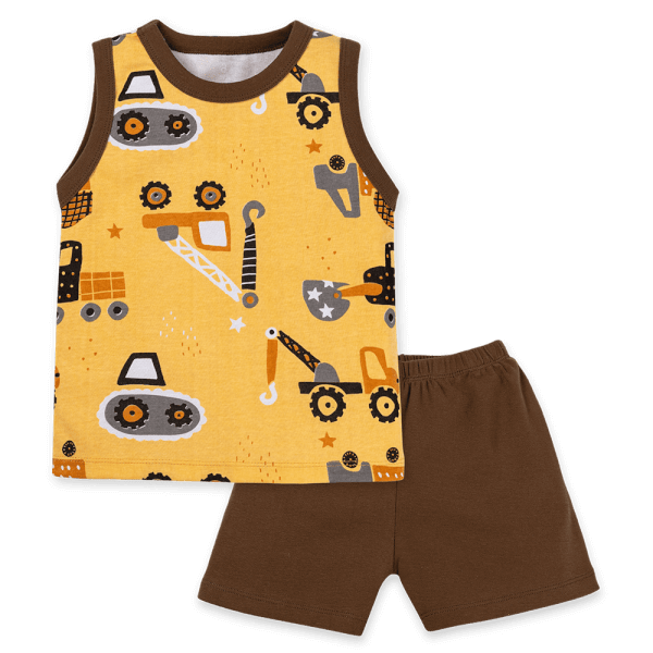 Bộ bé trai sát nách Animo Easy HN0724010 (1-4Y,Nâu)