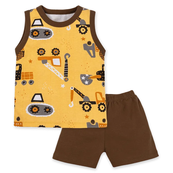 Bộ bé trai sát nách Animo Easy HN0724010 (1-4Y,Nâu)