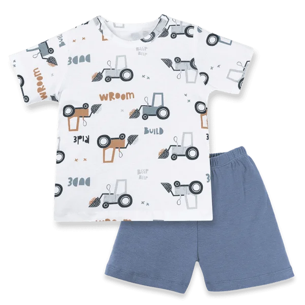 Bộ bé trai tay ngắn Animo Easy HN0724005 (1-4Y,Trắng)