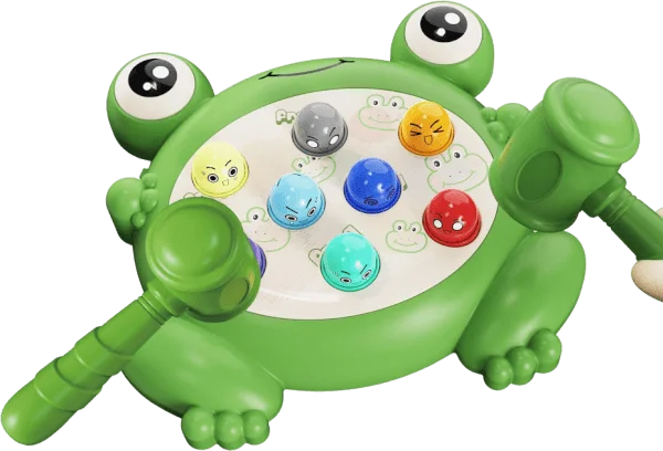 Bộ hình ếch con đập thú có nhạc HW24030610 C404 (Xanh lá)