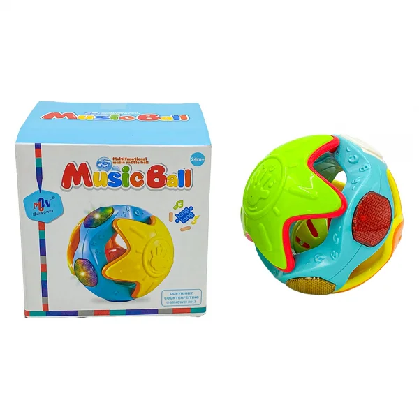 Quả bóng xúc xắc cầu vồng có nhạc đèn YN574186 C404