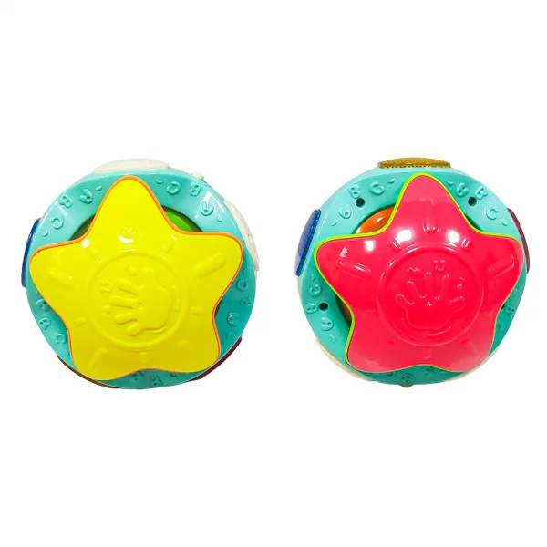 Quả bóng xúc xắc cầu vồng có nhạc đèn YN574186 C404