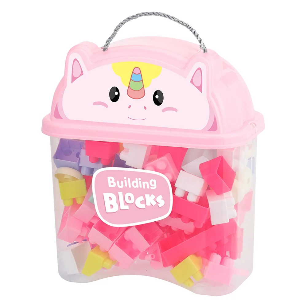 Hộp khối xếp hình 65pcs YN569882 C404 (Hồng)