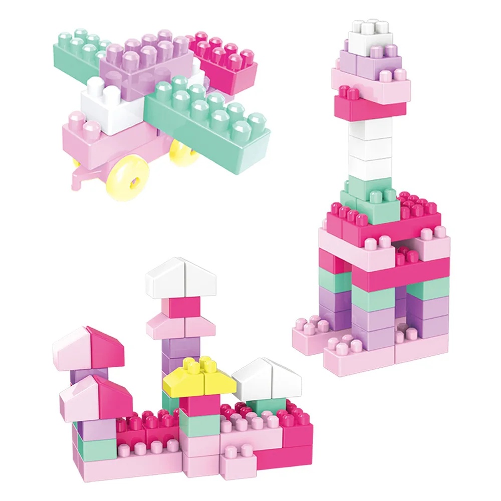 Hộp khối xếp hình 65pcs YN569882 C404 (Hồng)