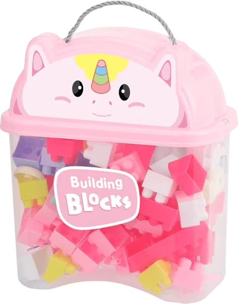 Hộp khối xếp hình 65pcs YN569882 C404 (Hồng)