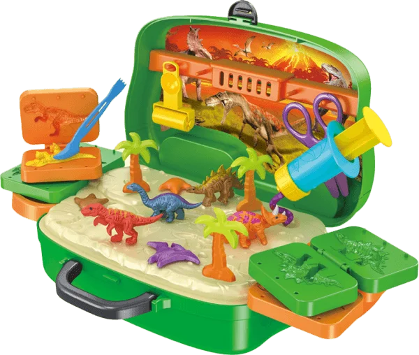 Hộp xe nhập vai đất nặn thế giới khủng long CY143827 C404