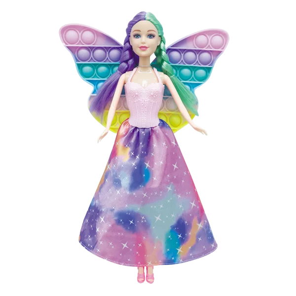Búp bê công chúa cánh bướm kèm đồ chơi pop it CY597030 C404