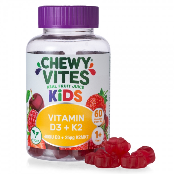 Combo 2 THỰC PHẨM BỔ SUNG CHEWY VITES KIDS VITAMIN D3 + K2