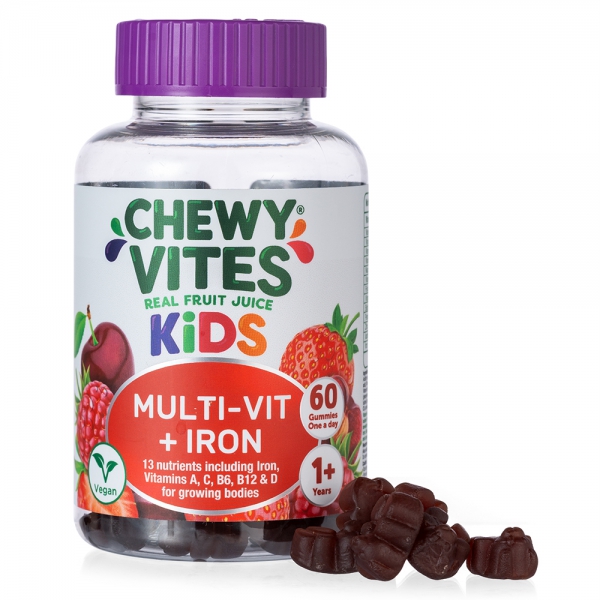 Combo 2 THỰC PHẨM BỔ SUNG CHEWY VITES KIDS MULTI-VIT + IRON