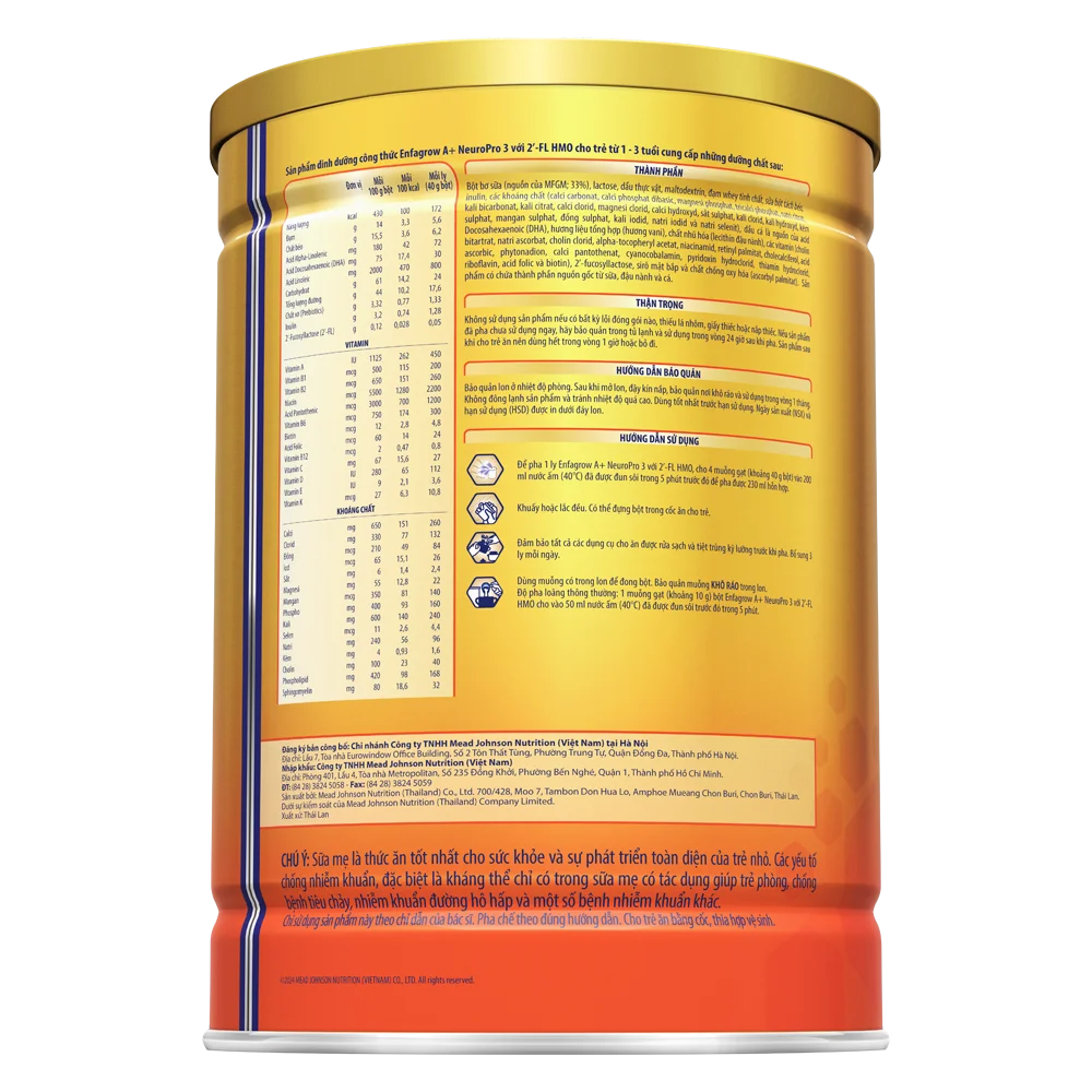 Sữa Enfagrow A+ số 3 1700g (1-3 tuổi) 2Flex