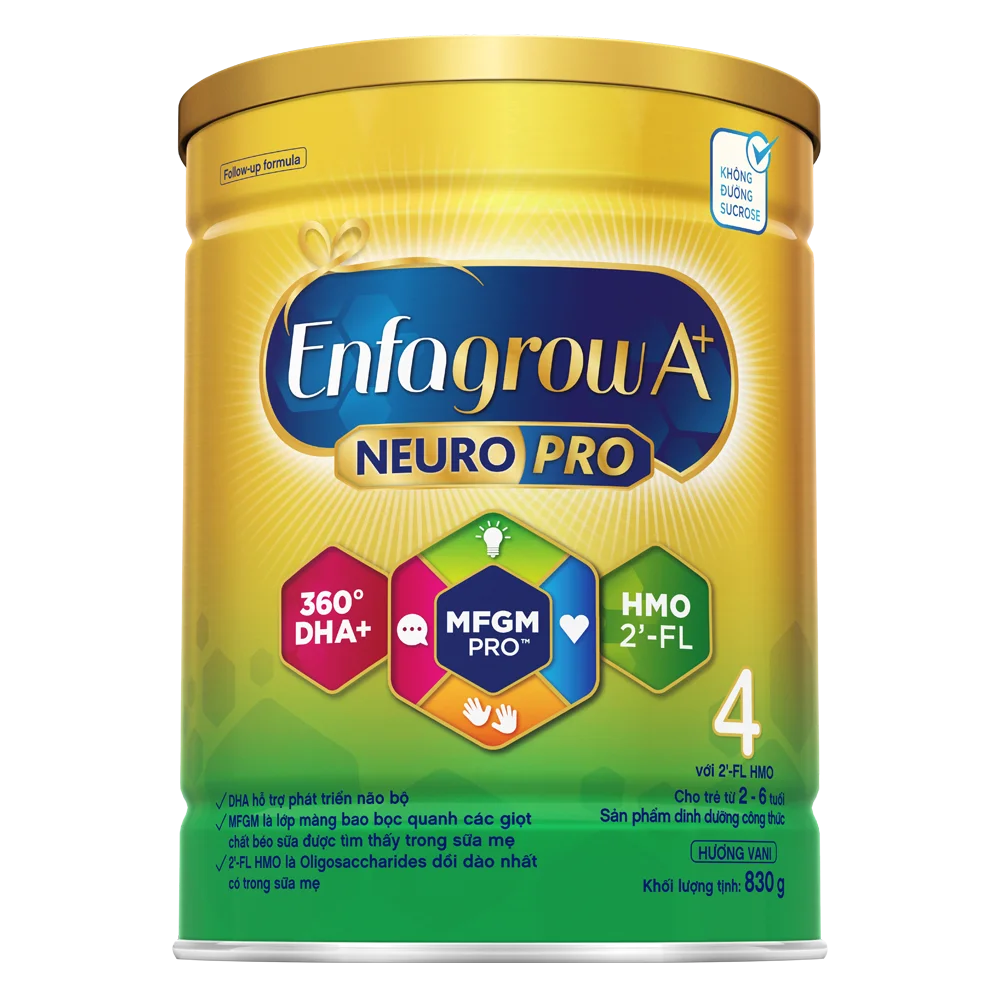 Combo 5 Sữa Enfagrow A+ số 4 830g (2-6 tuổi) 2Flex