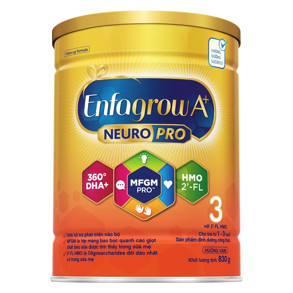 Sữa Enfagrow A+ số 3 830g (1-3 tuổi) 2Flex