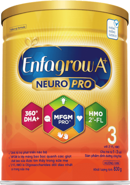 Sữa Enfagrow A+ số 3 830g (1-3 tuổi) 2Flex