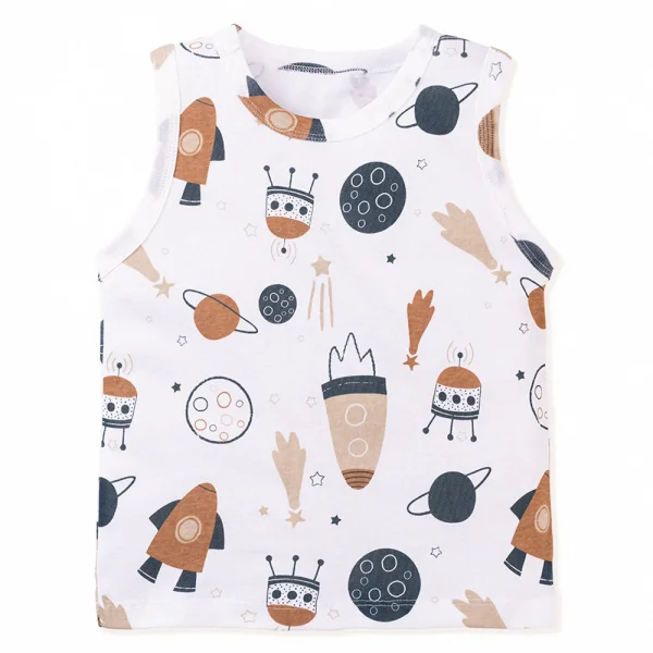 Set 2 áo bé trai sát nách Animo Easy HN0724006 (1-4Y,Nhiều màu)