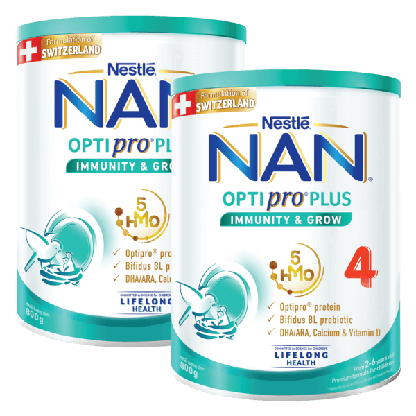 Combo 2 Sữa Nestle Nan Optipro Plus 4 800g (2-6 tuổi)