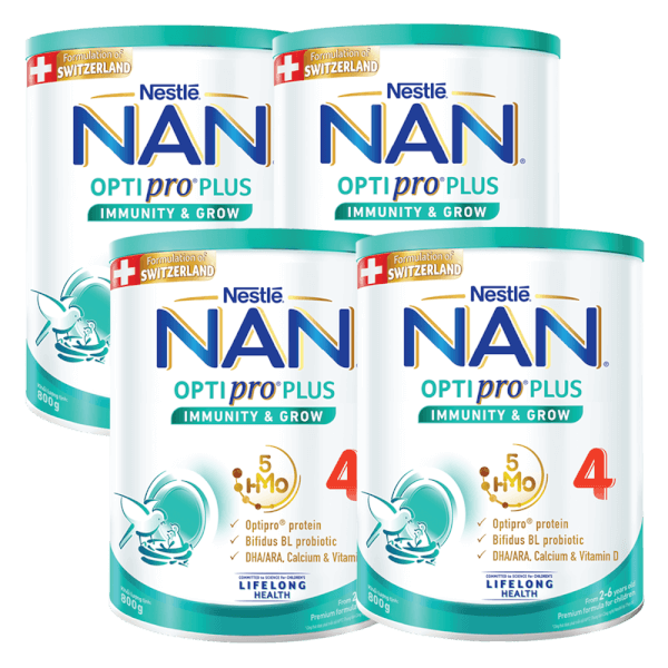 Combo 4 Sữa Nestle Nan Optipro Plus 4 800g (2-6 tuổi)