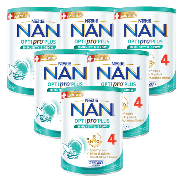 Combo 6 Sữa Nestle Nan Optipro Plus 4 800g (2-6 tuổi)