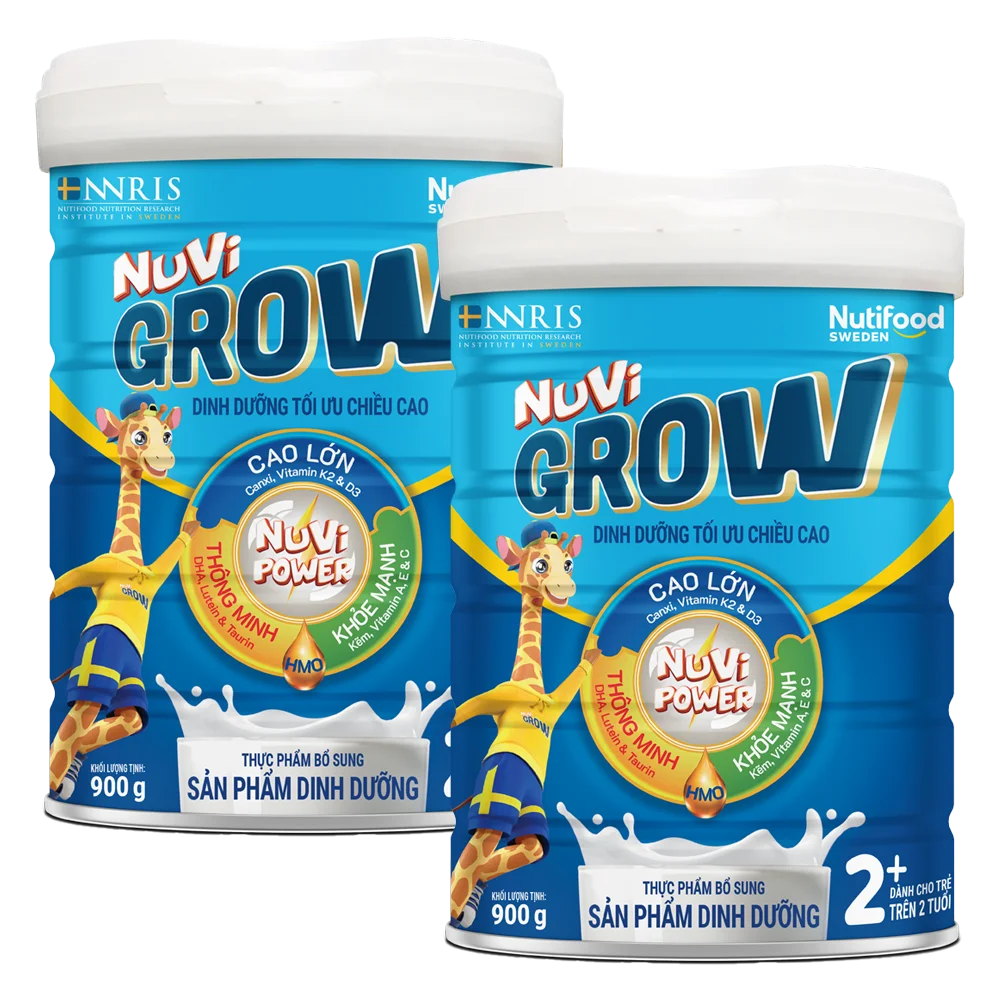 Combo 2 TPBS SPDD Nuvi Grow 2 Lon 900g