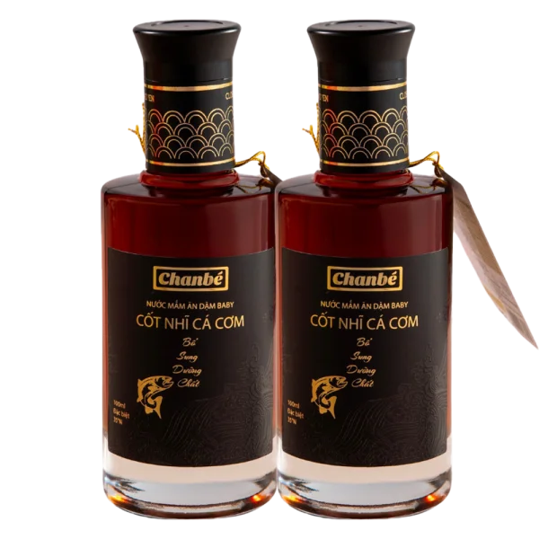 Combo 2 Nước mắm ăn dặm cho bé Chan Bé 35N cao đạm nhạt muối