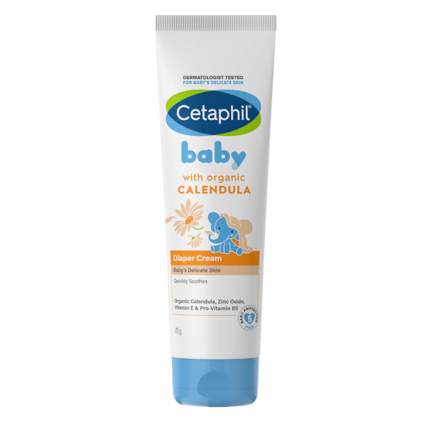 Kem làm dịu hăm tã Cetaphil Baby Diaper Cream Calendula 70g