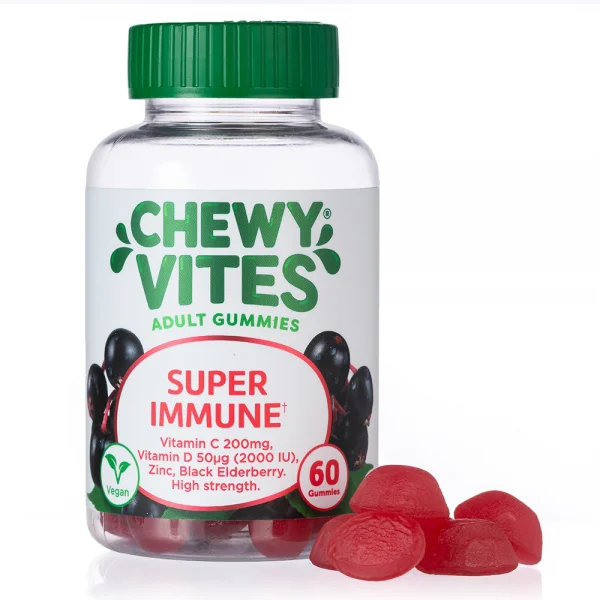Combo 2 Thực phẩm bổ sung CHEWY VITES ADULT GUMMIES SUPER IMMUNE