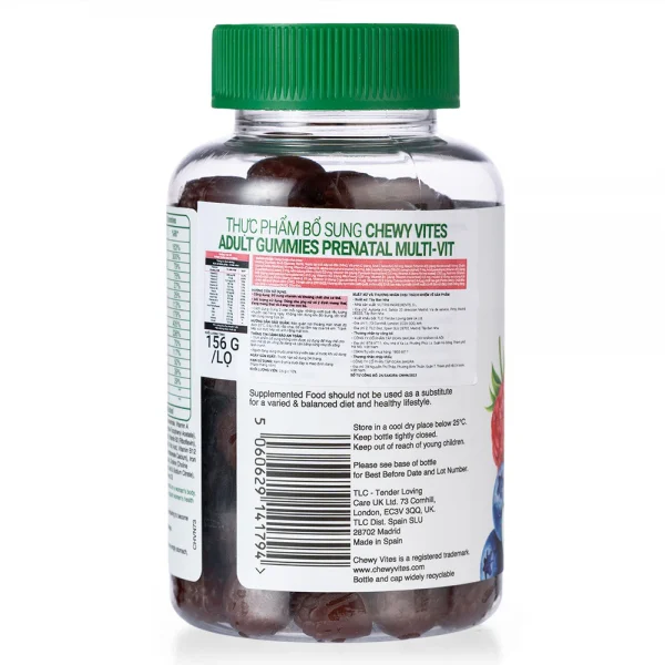 Combo 2 Thực phẩm bổ sung CHEWY VITES ADULT GUMMIES PRENATAL MULTI-VIT