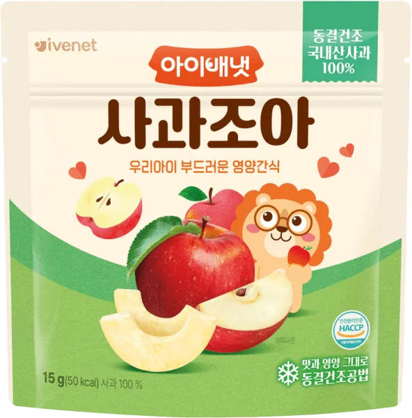 Táo sấy lạnh cho bé ăn dặm Ivenet 15g