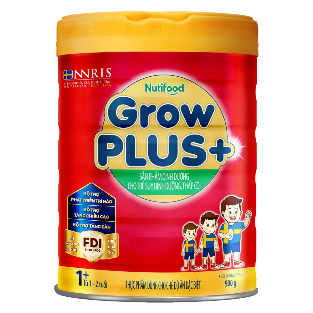Sữa GrowPLUS+ Đỏ 1+ 900g (1-2 tuổi) (Giao bao bì ngẫu nhiên)