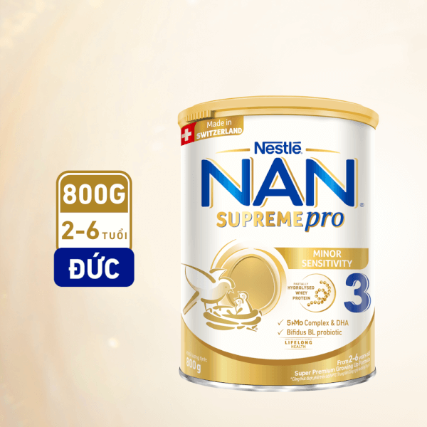 Combo 2 Sữa NAN SUPREME PRO số 3 800g (2-6 tuổi)