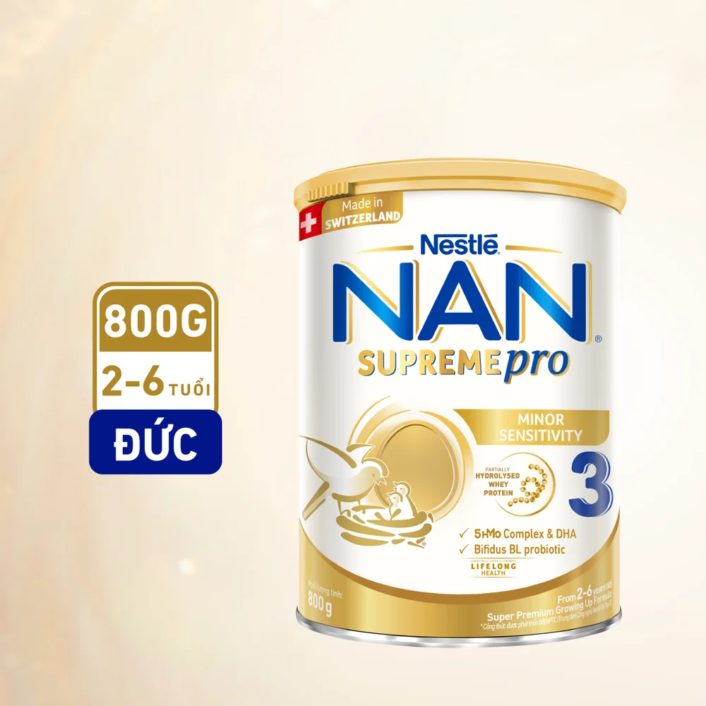 Combo 3 Sữa NAN SUPREME PRO số 3 800g (2-6 tuổi)
