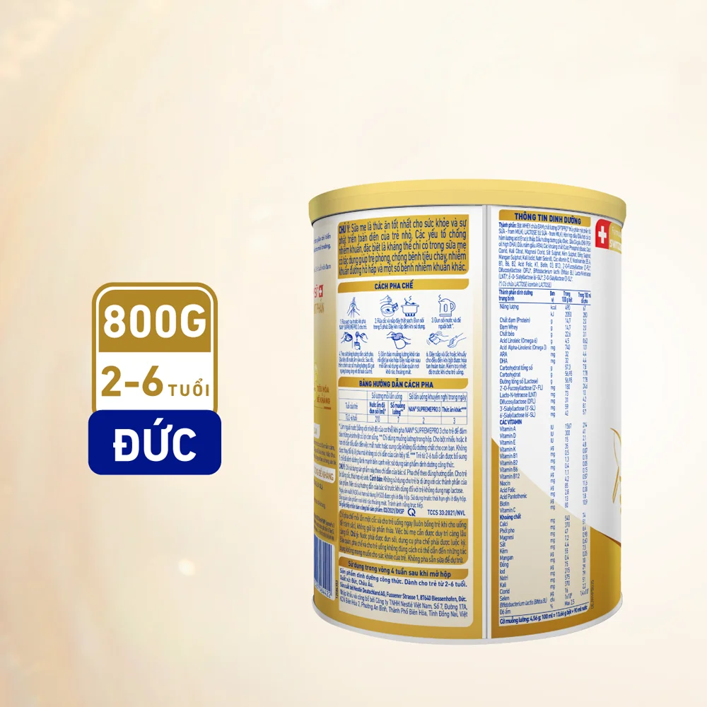 Combo 3 Sữa NAN SUPREME PRO số 3 800g (2-6 tuổi)
