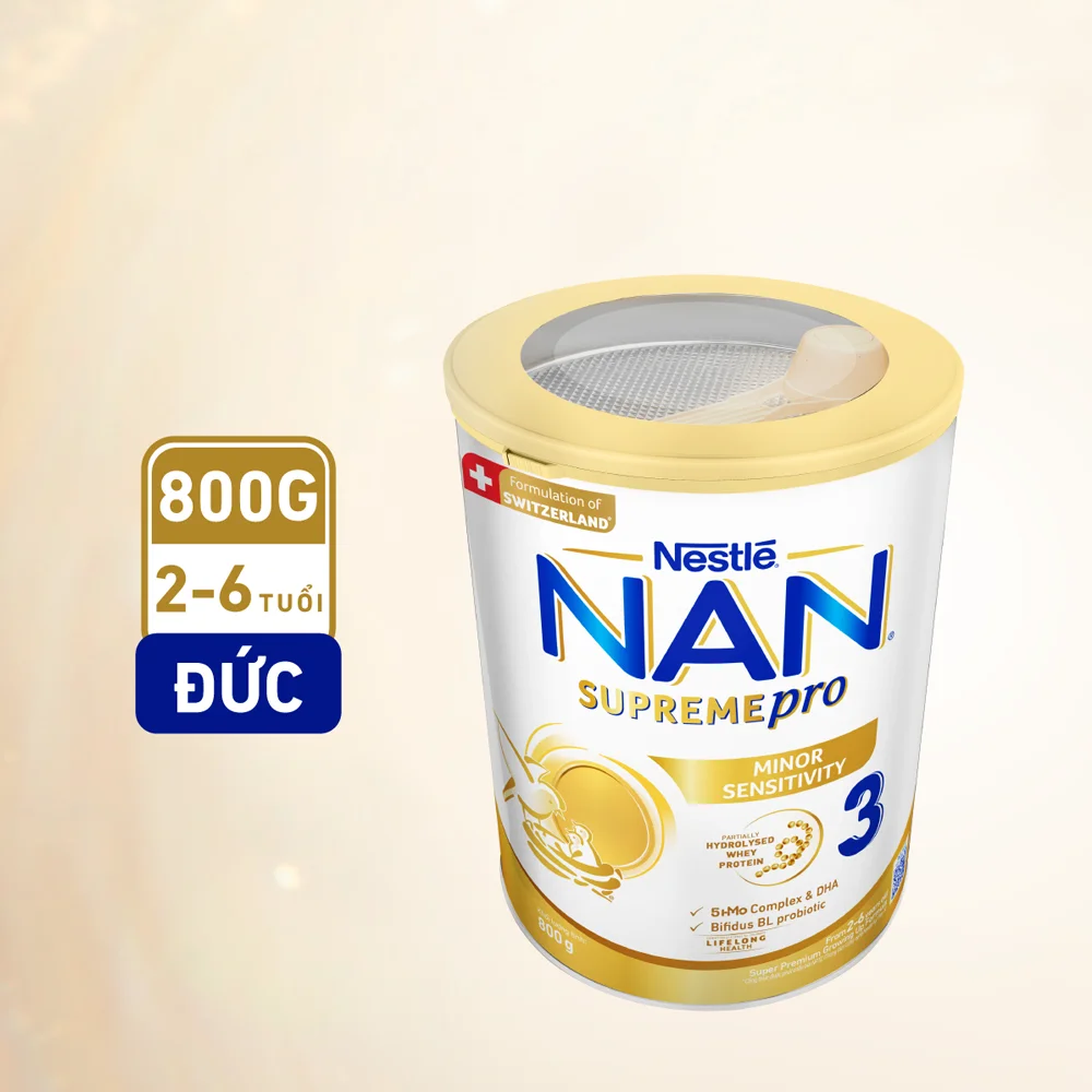 Combo 3 Sữa NAN SUPREME PRO số 3 800g (2-6 tuổi)
