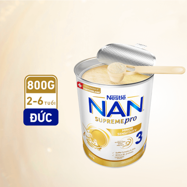 Combo 2 Sữa NAN SUPREME PRO số 3 800g (2-6 tuổi)