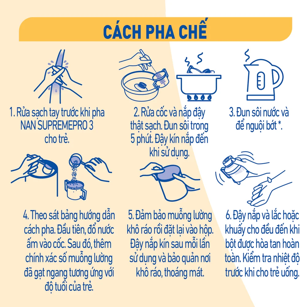 Combo 3 Sữa NAN SUPREME PRO số 3 800g (2-6 tuổi)