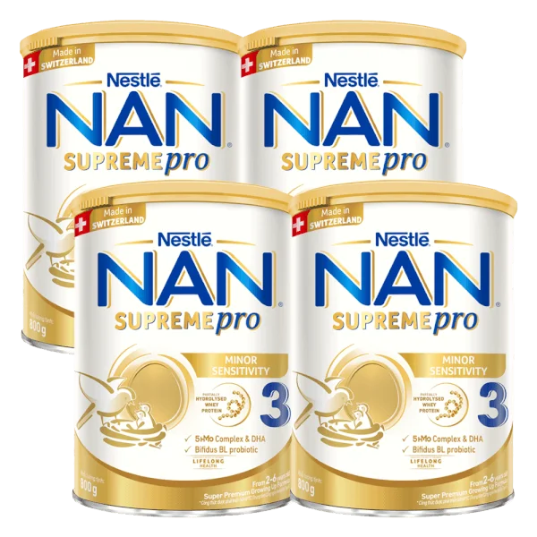 Combo 4 Sữa NAN SUPREME PRO số 3 800g (2-6 tuổi)