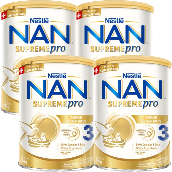 Combo 4 Sữa NAN SUPREME PRO số 3 800g (2-6 tuổi)