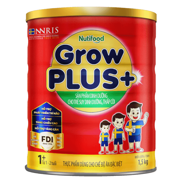 Sữa GrowPlus+ Đỏ 1+ 1,5kg (1-2 tuổi) (Giao bao bì ngẫu nhiên)