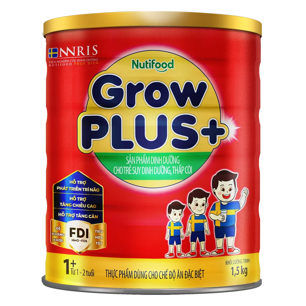 Combo 2 Sữa GrowPlus Đỏ 1,5kg (từ 1 tuổi)
